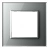 Рамка LIVOLO, 1 пост, цвет серый, стекло
